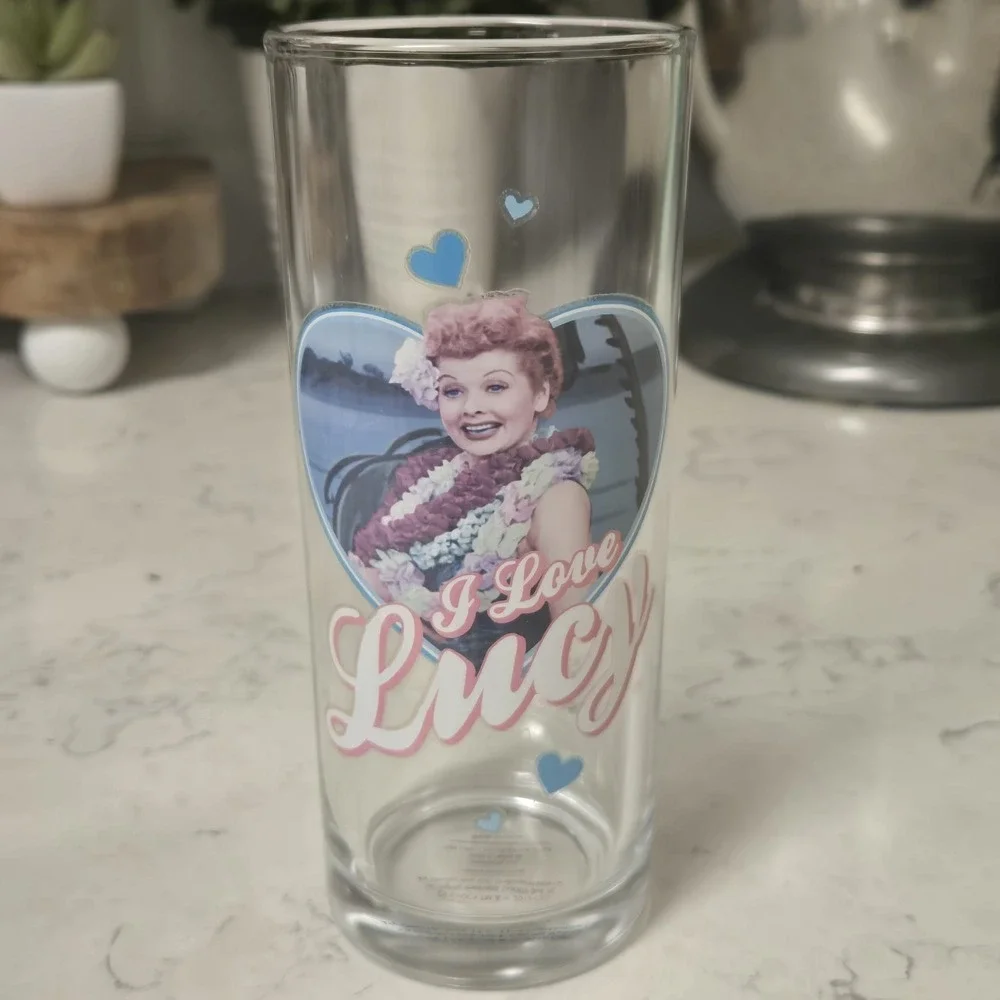 I Love Lucy 10 Oz Drinking Glasses 6